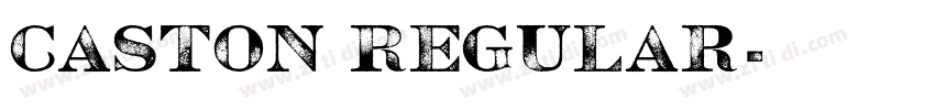 Caston Regular字体转换 Caston Regular字体转换